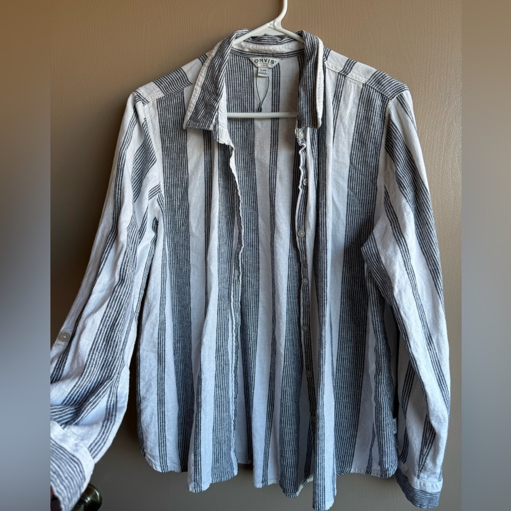 Orvis Striped Button-Up Shirt